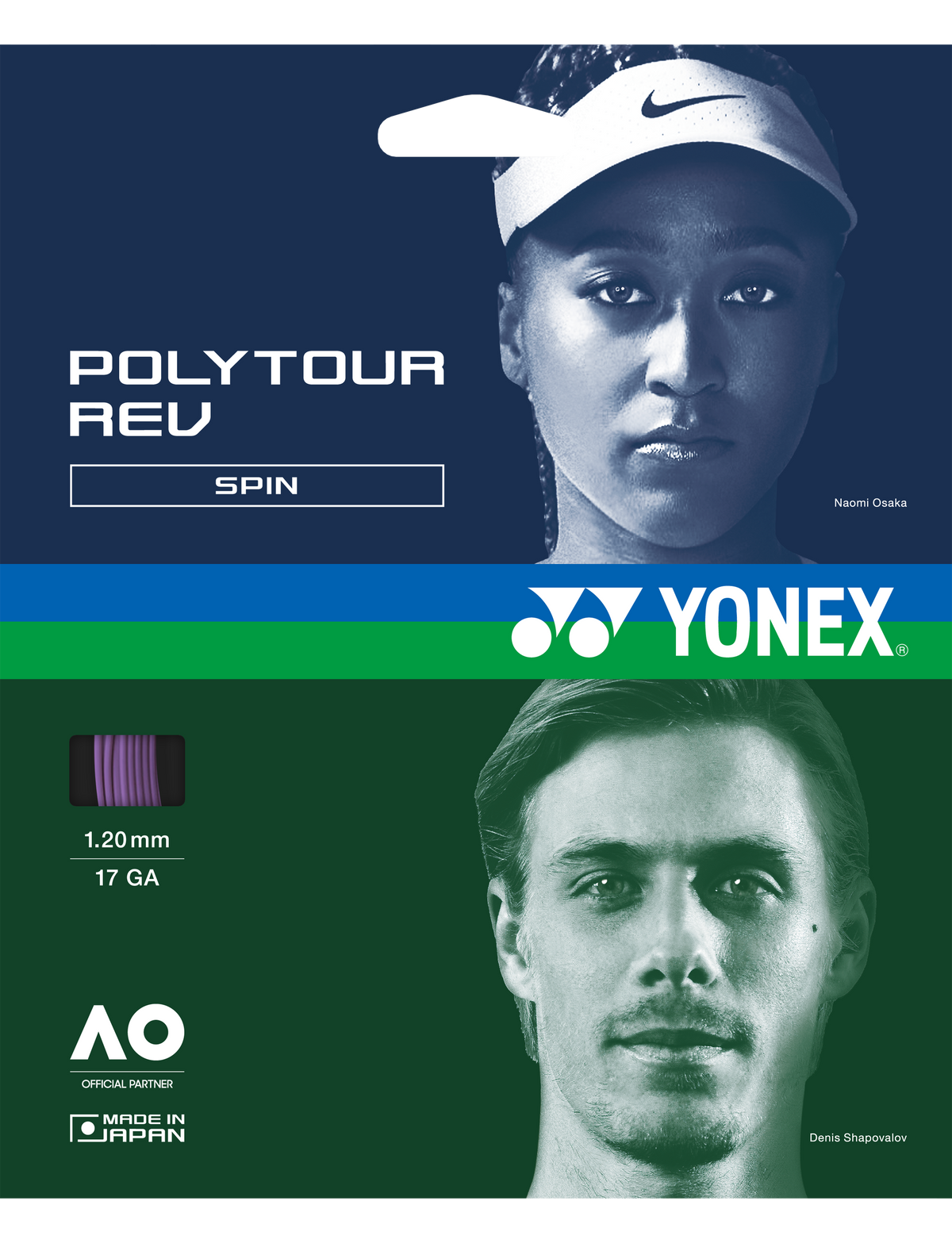 Yonex POLYTOUR REV 120 - SET