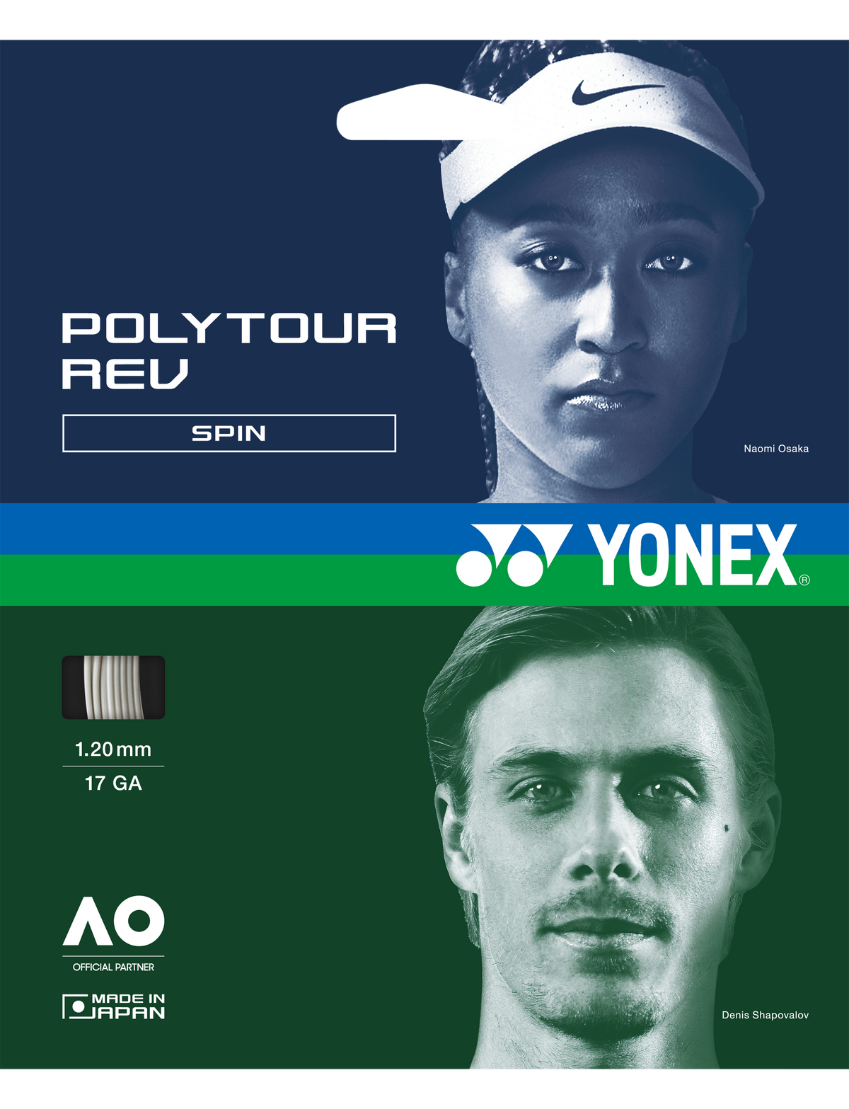Yonex POLYTOUR REV 120 - SET