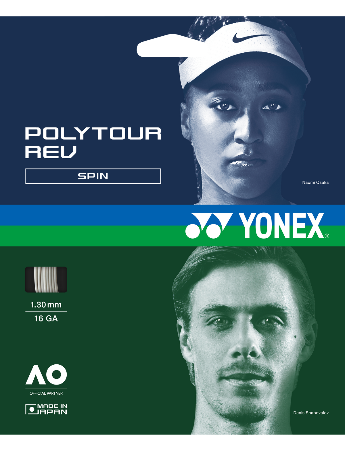 Yonex POLYTOUR REV 130 - SET