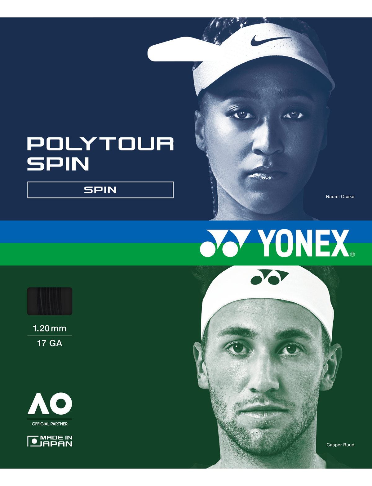 Yonex POLYTOUR SPIN 120 - SET