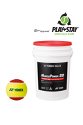 Yonex COLOURED TRAINING BALLS BUCKET - 60 BALLS, STAGE 3